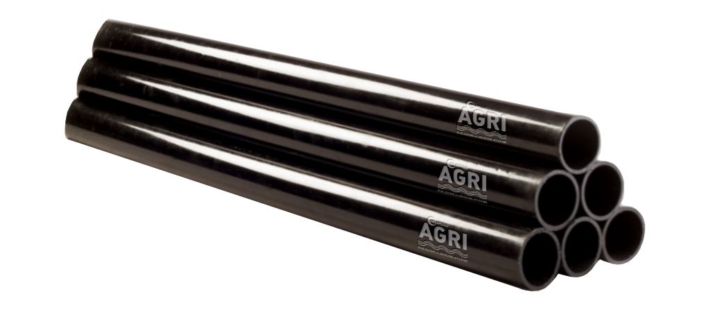 Black round apollo agri steel pipes used for agricultural & plumbing applications